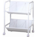 ファイルワゴン2段 83983 メーカー直送 ▼返品・キャンセル不可【他商品との同時購入不可】