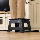 フォールディングステップスツール H22cm BK 86874 メーカー直送 ▼返品・キャンセル不可【他商品との同時購入不可】