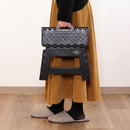 フォールディングステップスツール H22cm BK 86874 メーカー直送 ▼返品・キャンセル不可【他商品との同時購入不可】