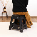 フォールディングステップスツール H39cm BK 86878 メーカー直送 ▼返品・キャンセル不可【他商品との同時購入不可】