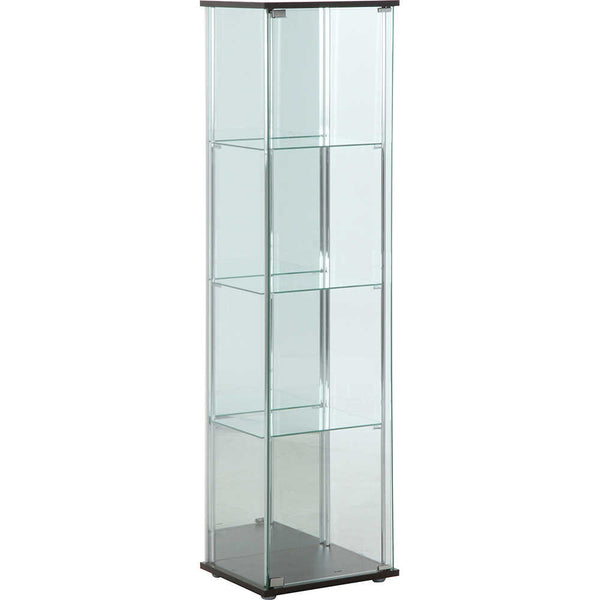 ガラスコレクションケース 4段（背面ミラー付き） 96046 【直送品
