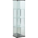 ガラスコレクションケース　４段（背面ミラー付き）　96046　メーカー直送 ▼返品・キャンセル不可【他商品との同時購入不可】