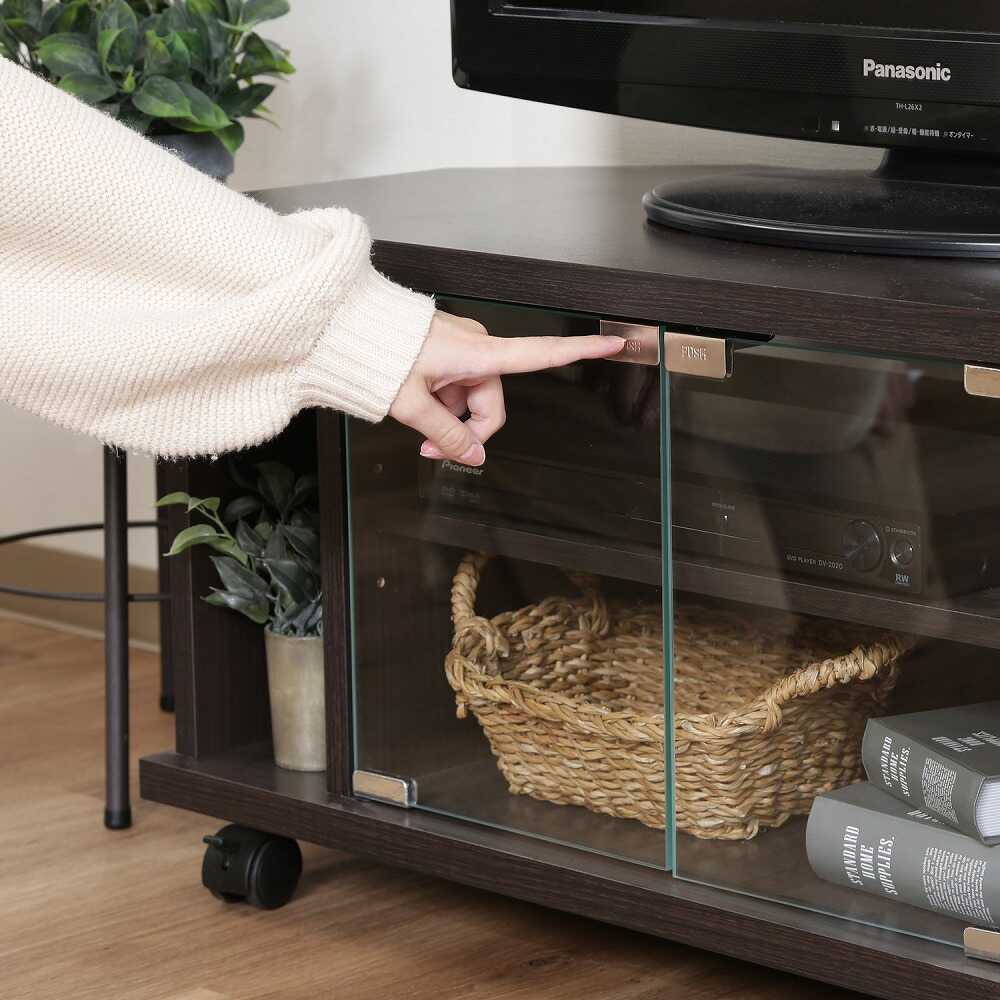 コーナーTVボード ブラウン 99267 【直送品】 返品・キャンセル・他