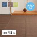 洗えるい草風カーペット ライアン 本間4.5畳 ブルー メーカー直送 ▼返品・キャンセル不可【他商品との同時購入不可】