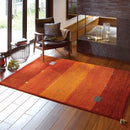 ギャッベ ラグ GABBEH D16 オレンジ 140×200cm メーカー直送 ▼返品・キャンセル不可【他商品との同時購入不可