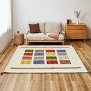 ギャッベ ラグ GABBEH D19 マルチ 200×200cm メーカー直送 ▼返品・キャンセル不可【他商品との同時購入不可】