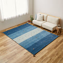 ギャッベ ラグ GABBEH D20 ブルー 200×250cm 【直送品】 返品・キャンセル・他商品と同時購入は不可