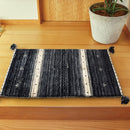 ギャッベマット LORRI BUFF 無染色 BK 60×90cm 【直送品】 返品・キャンセル・他商品と同時購入は不可