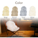 可愛い ムートンフリース 60x90cm M-511  グレー メーカー直送 ▼返品・キャンセル不可【他商品との同時購入不可】