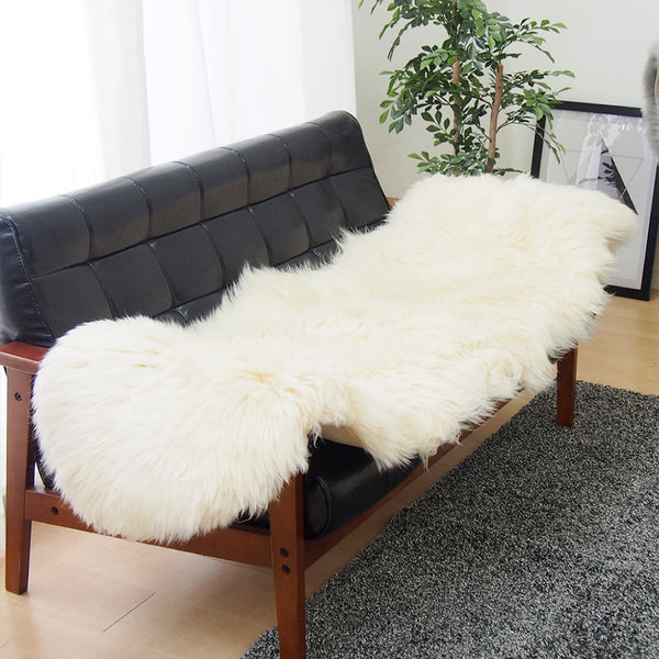 可愛い ムートンフリース  60x180cm M-511  ホワイト メーカー直送▼返品・キャンセル不可【他商品の同時購入不可】