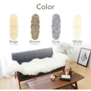 可愛い ムートンフリース  60x180cm M-511  ベージュ メーカー直送▼返品・キャンセル不可【他商品の同時購入不可】