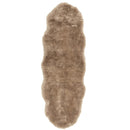 可愛い ムートンフリース  60x180cm M-511  ブラウン メーカー直送▼返品・キャンセル不可【他商品の同時購入不可】