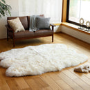 可愛い ムートンフリース  140x180cm M-511  ホワイト 【直送品】 返品・キャンセル・他商品と同時購入は不可
