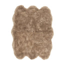 可愛い ムートンフリース  140x180cm M-511  ブラウン メーカー直送▼返品・キャンセル不可【他商品の同時購入不】