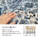 トルコ製 ウィルトン織の玄関マット RAKKAS 70×125cm メーカー直送 ▼返品・キャンセル不可【他商品との同時購入不可