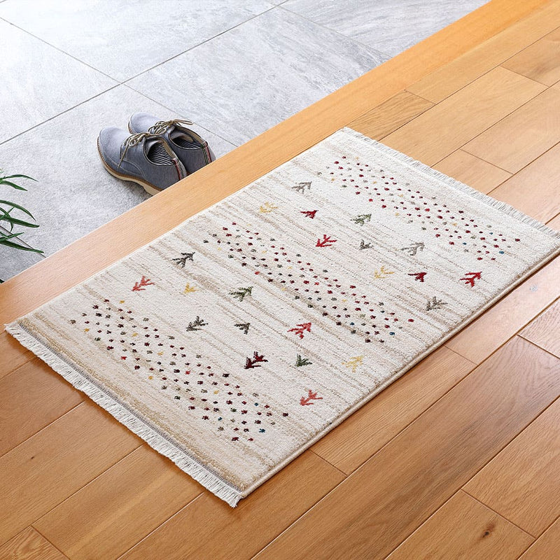 トルコ製 ウィルトン織の玄関マット RAKKAS 70×125cm メーカー直送 ▼返品・キャンセル不可【他商品との同時購入不可
