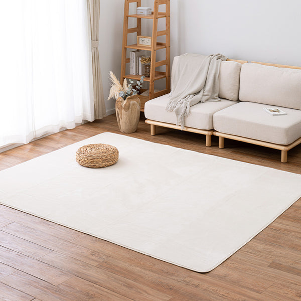 メレンゲタッチの洗えるコンパクトラグ アイボリー185x240 メーカー直送▼返品・キャンセル不可【他商品との同時購入不可】