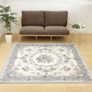 ゴブランシェニールラグ 撥水 ブーケ  グレー メーカー直送 ▼返品・キャンセル不可【他商品との同時購入不可】