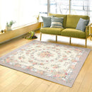 ゴブランシェニールラグ 撥水 ブーケ  ベージュ メーカー直送 ▼返品・キャンセル不可【他商品との同時購入不可】