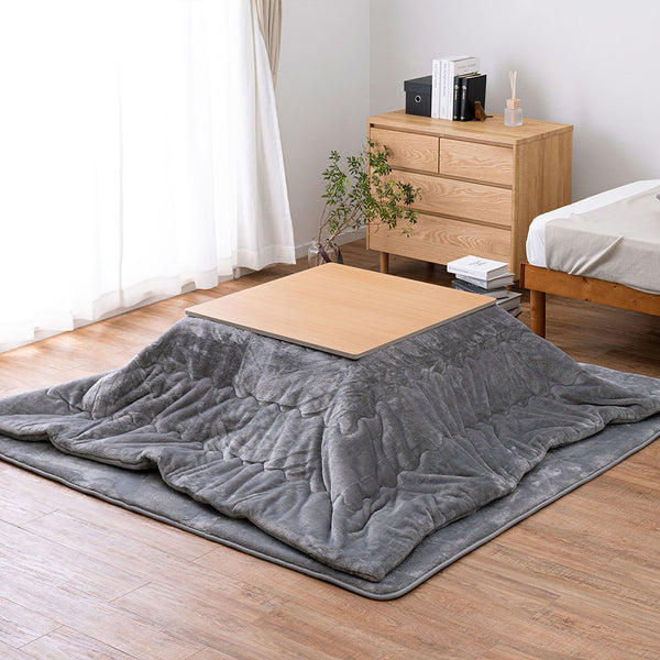 メレンゲタッチのこたつ掛けふとん  グレー190x190  メーカー直送▼返品・キャンセル不可【他商品との同時購入不可】