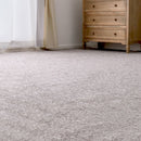 防炎加工の平織カーペット モーエン 江戸間6畳 グレー メーカー直送 ▼返品・キャンセル不可【他商品との同時購入不可】