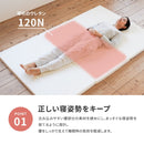 3つ折り5cmマットレス セミダブル メーカー直送 ▼返品・キャンセル不可【他商品との同時購入不可】