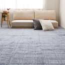 抗菌・防臭加工の平織カーペット シオン 本間8畳 ブルー メーカー直送 ▼返品・キャンセル不可【他商品との同時購入不可】