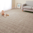 抗菌・防臭加工の平織カーペット シオン 江戸間8畳 グレー メーカー直送 ▼返品・キャンセル不可【他商品との同時購入不可】