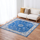 シノワズリデザインラグ ミュゲ 190×190cm ブルーメーカー直送▼返品・キャンセル不可【他商品との同時購入不可】