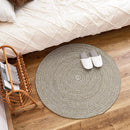 綿100％の編み込みラグ ブレイド GR/WH 90R  メーカー直送 ▼返品・キャンセル不可【他商品との同時購入不可】