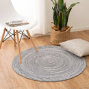 綿100％の編み込みラグ ブレイド BK/WH 90R  メーカー直送 ▼返品・キャンセル不可【他商品との同時購入不可】