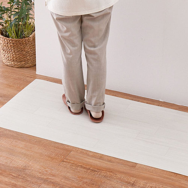 水拭きできるクッションフロア クリーム 90×450 メーカー直送 ▼返品・キャンセル不可【他商品との同時購入不可】