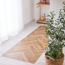 水拭きできるクッションフロア ヘリンボン 90×250 メーカー直送 ▼返品・キャンセル不可【他商品との同時購入不可】