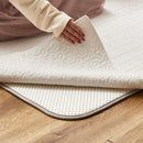 綿100％のイブルラグマット アンダーラグ Bセット アイボリ  メーカー直送▼返品・キャンセル不可【他商品との同時購入不可】