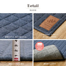 洗えるスウェットキルトラグ ココン  ブラウン130×190  メーカー直送▼返品・キャンセル不可【他商品との同時購入不可】