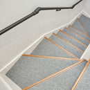 階段マット 踊り場付き 17枚入り  ピタロ グレー メーカー直送 ▼返品・キャンセル不可【他商品との同時購入不可】