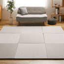 水拭きできる い草風置き畳 綾模様 ライトグレー 同色12枚組  メーカー直送 ▼返品・キャンセル不可【他商品との同時購入不可】