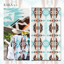 綿100％のタオルブランケット ネイティブ柄 カカ メーカー直送 ▼返品・キャンセル不可【他商品との同時購入不可】