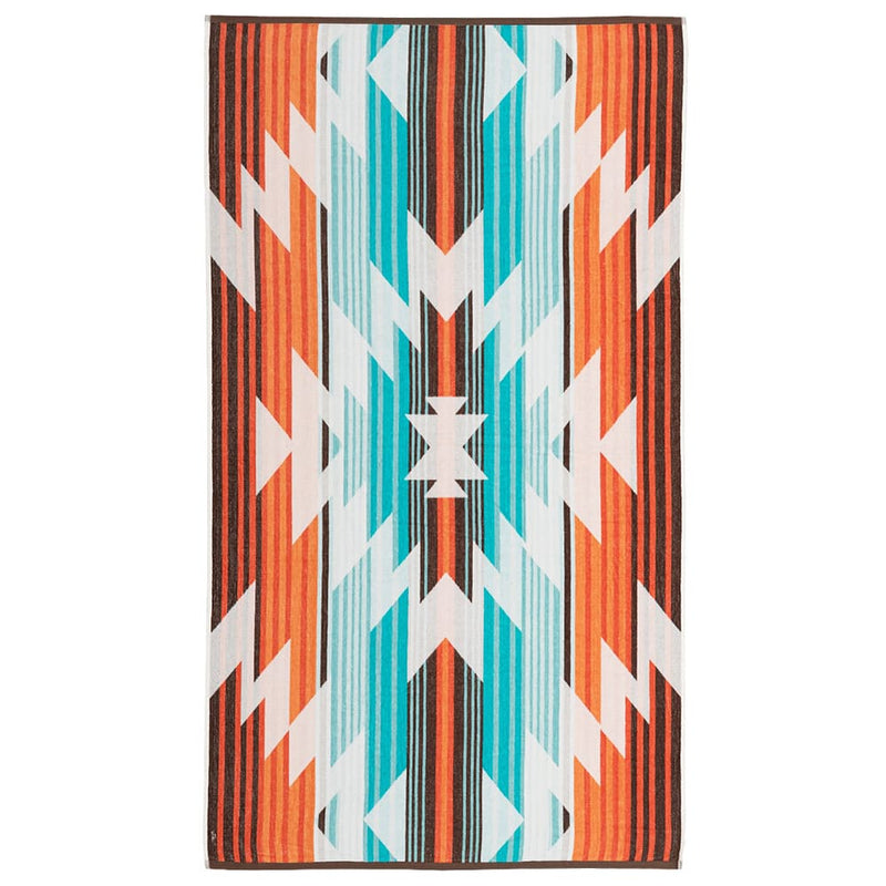 綿100％のタオルブランケット ネイティブ柄 レコバ メーカー直送 ▼返品・キャンセル不可【他商品との同時購入不可】