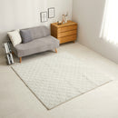 くすみカラーのストライプフランネルラグ ショコラ ミルクホワイト 【直送品】 返品・キャンセル・他商品と同時購入は不可