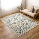 エジプト製 オリエンタル柄ウィルトンラグ カマル  アイボリー  メーカー直送▼返品・キャンセル不可【他商品との同時購入不可】