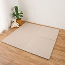 ファブリック置き畳 ボーナ 同色9枚組 BR 82×82×2.5cm メーカー直送 ▼返品・キャンセル不可【他商品と同時購入不可