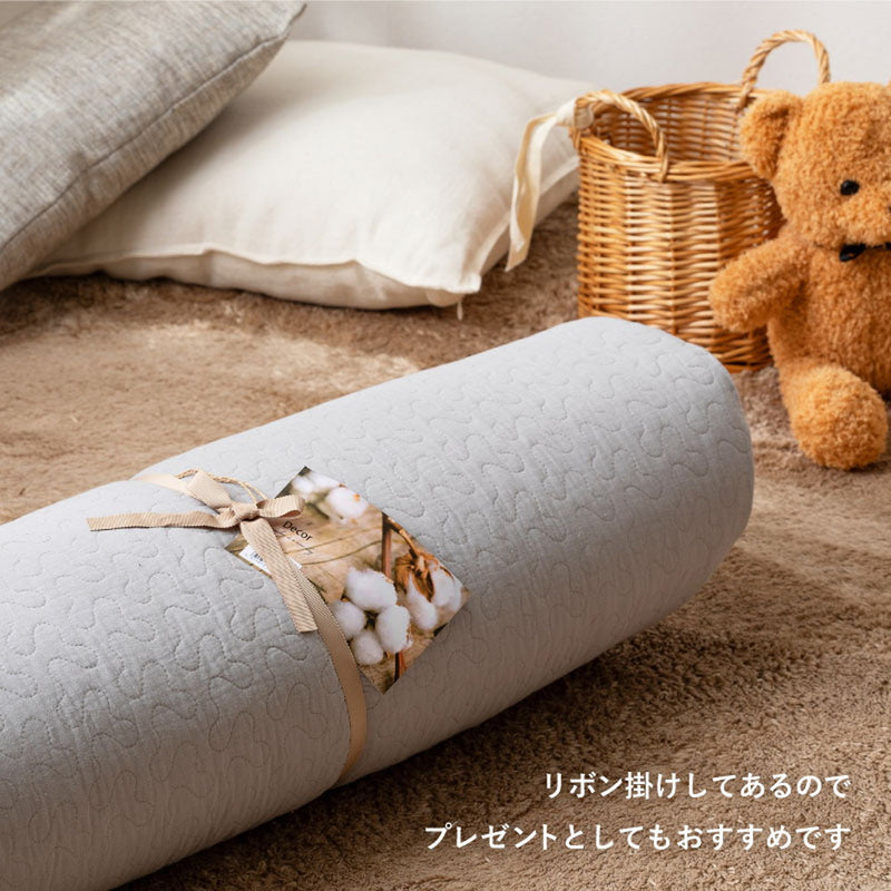 綿100％イブルマルチマット デコール  ベージュ100R  メーカー直送▼返品・キャンセル不可【他商品との同時購入不可】