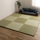 新素材で丈夫 ハイブリッド置き畳 綾瀬 グリーン 9枚組 メーカー直送 ▼返品・キャンセル不可【他商品との同時購入不可】