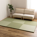 水拭きできる い草風置き畳 おぼろ グリーン 同色6枚組 メーカー直送 ▼返品・キャンセル不可【他商品との同時購入不可】