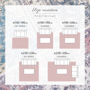 アンティーク絨毯風プリントラグ カメオ ブルー 230×230 メーカー直送 ▼返品・キャンセル不可【他商品との同時購入不可】