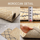 ジュートラグ モロッカン ベージュ／ネイビー 120×180 メーカー直送 ▼返品・キャンセル不可【他商品との同時購入不可】