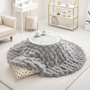 こたつ布団 ルナ 約190cm  グレー メーカー直送 ▼返品・キャンセル不可【他商品との同時購入不可】