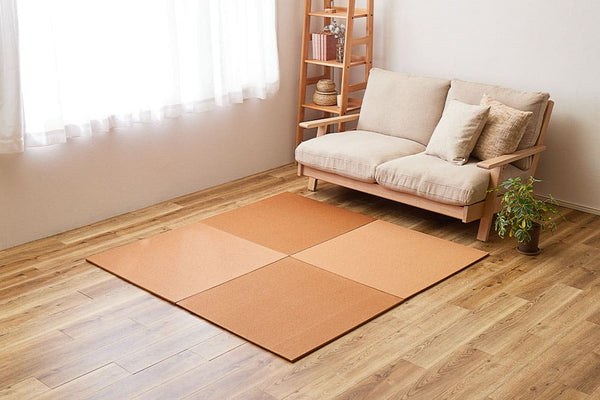DIY畳 樹 同色2枚セット BR 82×82×1.3cm メーカー直送 ▼返品・キャンセル不可【他商品との同時購入不可】