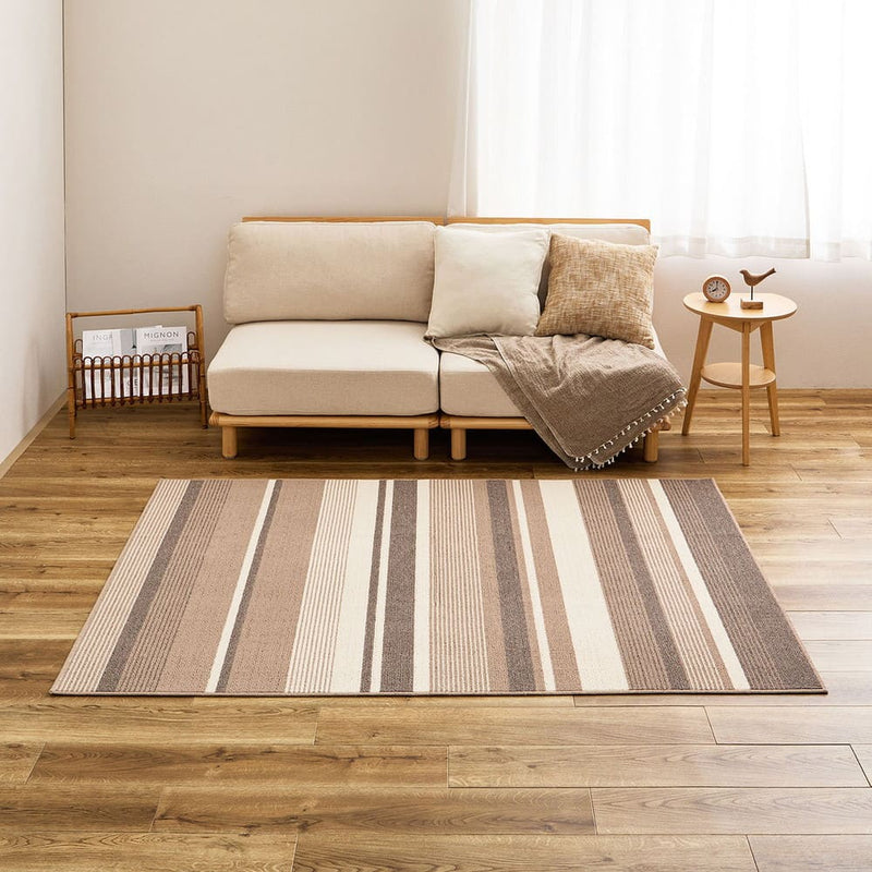 速乾ラグ フィン ブラウン 185×185cm メーカー直送 ▼返品・キャンセル不可【他商品との同時購入不可】